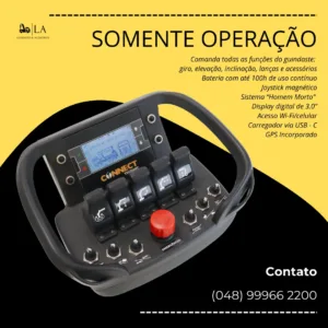 KIT CONTROLE REMOTO GUINDASTE G4 5 FUNÇÕES + COMANDO 24V 5 FN / 1 SEL
